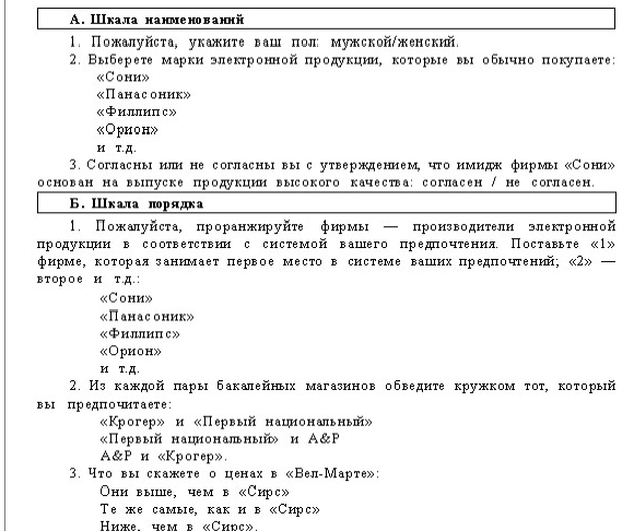 Методы сбора данных при проведении маркетинговых исследований