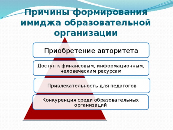 Причины формирования имиджа образовательной организации. Автор24 — интернет-биржа студенческих работ