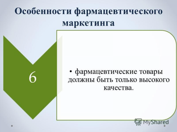 Виды фармацевтического маркетинга в зависимости от спроса. Роль маркетинга в современной деятельности аптечной организации. Маркетинг фармацевтической продукции 13